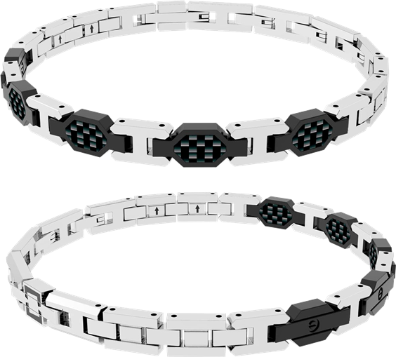 Bracelet Rosso Amante Homme Nivola in Acier UBR623FR - UBR623FR
